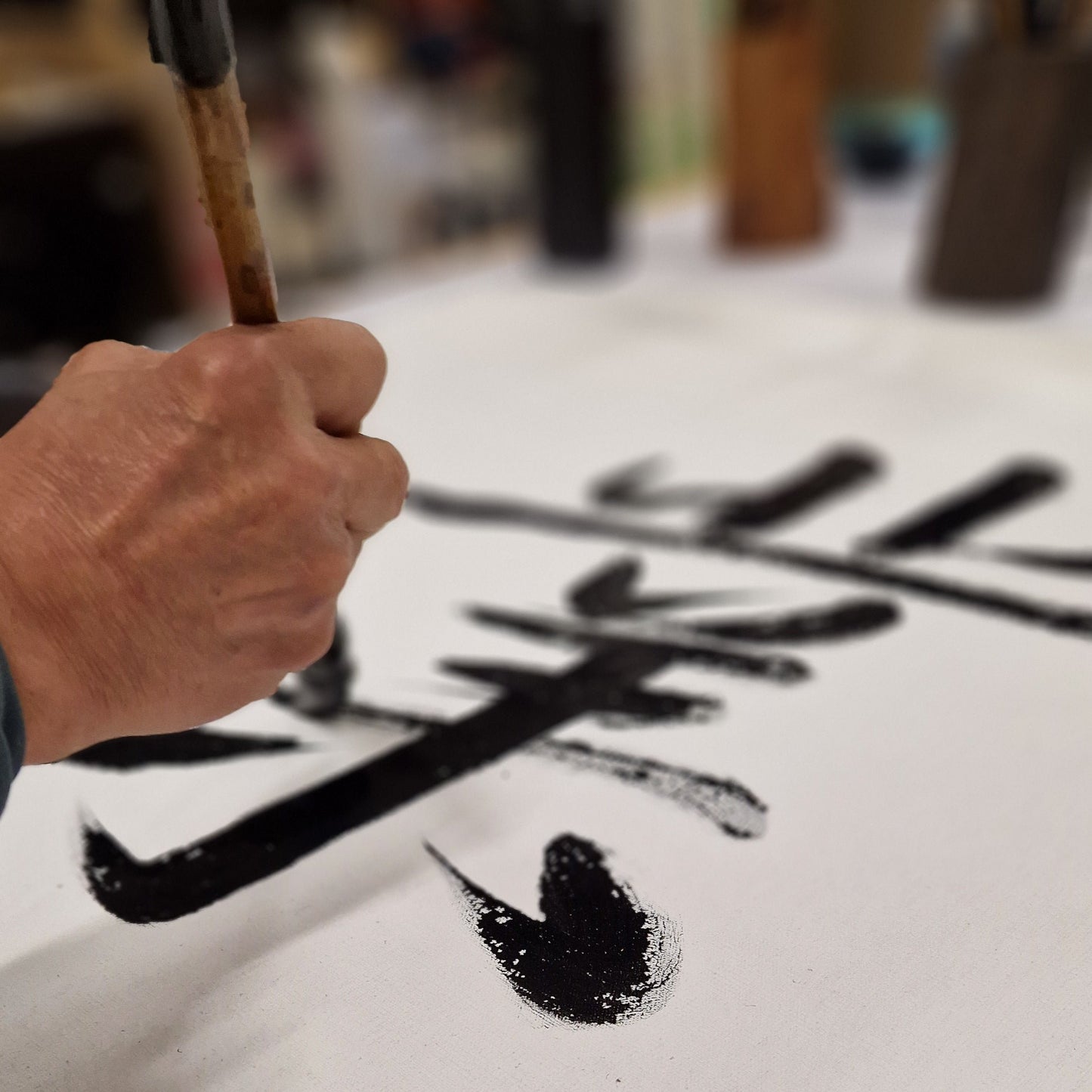 chinese kalligrafie muurkunst banner handgemaakt gepersonaliseerd